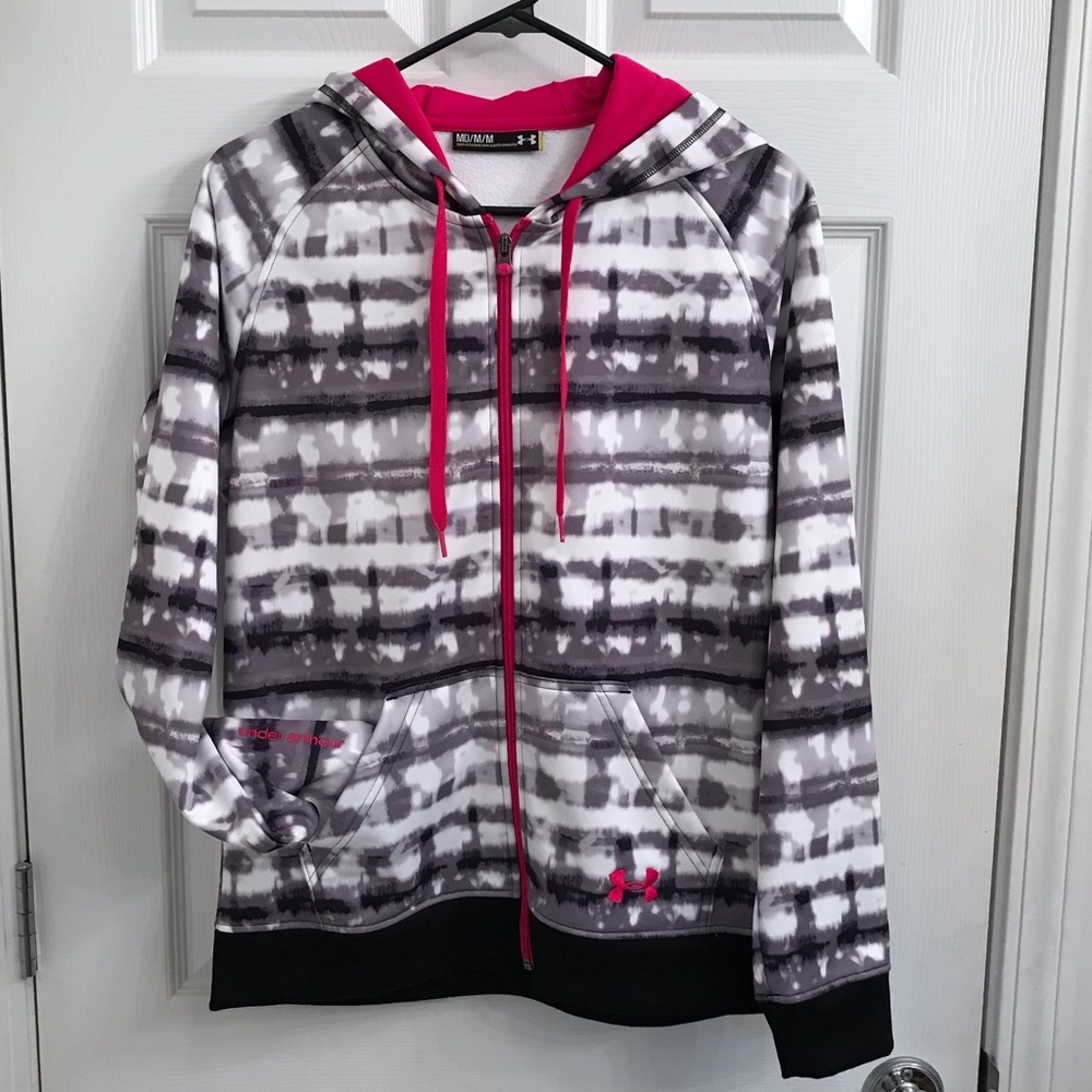 UNDER ARMOUR Sweatshirt Hoodie Zip Front Medium